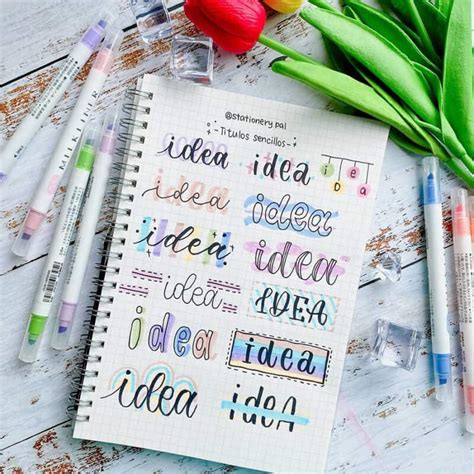 Bullet Journal Header Ideas With Highlighter Masha Plans