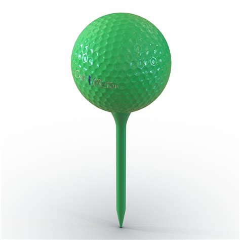 Golf Ball And Tee Green 3d Model 3d Model 9 3ds C4d Ma Obj Max