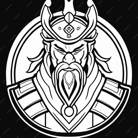 Premium Vector | Esport mascot mongolian empire genghis khan tattoo ...