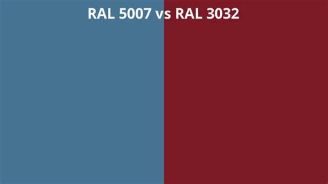 Ral 5007 Vs 3032 Ral Colour Chart Uk