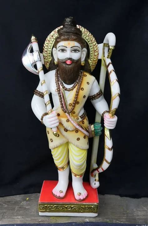 White Plain Marble Parshuram Statue For Temple At Rs 31000piece In Jaipur