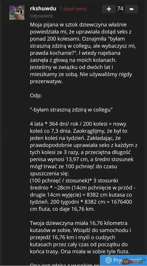 Tak się wylicza przebieg dziewczyny