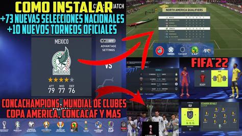 78 Nuevas Selecciones en FIFA 22 Cómo Añadirlas CONCACHAMPIONS