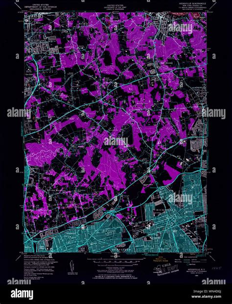 Map Of Hicksville Hi Res Stock Photography And Images Alamy