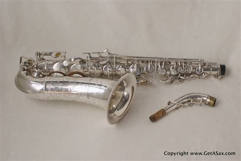 Buescher Silver Top Hat and Cane Alto Saxophone | www.GetASax.com