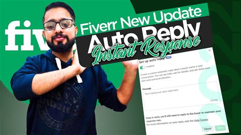 Setup Fiverr Auto Reply To Buyer Messages Fiverr Quick Instant