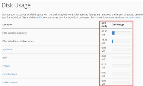 How To Check Disk Space Usage In CPanel WHUK