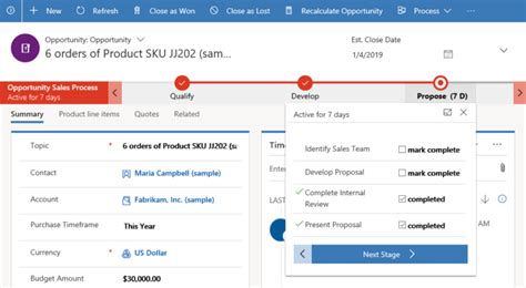 Sales Business Process Flow In Microsoft Dynamics 365