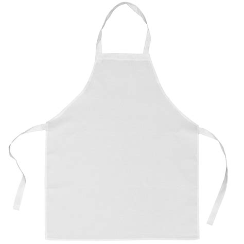 Tablier De Cuisine Blanc Polyester Sensation Coton Dim