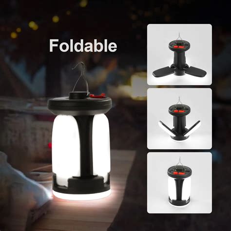 4500mAh Solar LED Camping Lantern High Power Rechargeable Emergency