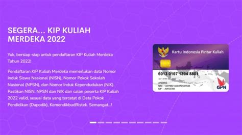 Tunjukid Link Pendaftaran Kip Kuliah 2022 Lengkap Dengan Syarat Dan