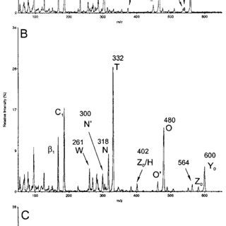 Tandem Esi Ms Cid Ms Product Ion Spectra Of M Li From C