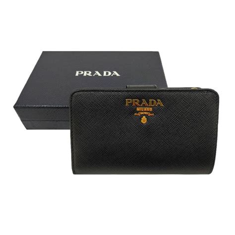 Prada プラダ「未使用品」1ml225 サフィアーノメタル レザー レディース 二つ折り財布 （3449） Prada 3449