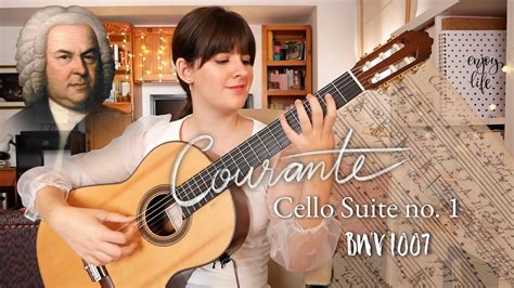 J S Bach Courante De La Suite Nº 1 Para Cello Bwv 1007 Youtube