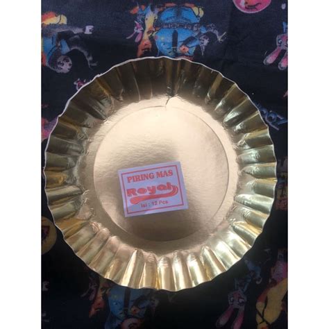 Jual Piring Kue Gold Paper Plate Gold Piring Kertas Piring Kue