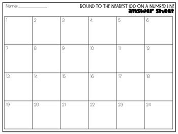 Rounding To Nearest Using A Number Lines Task Cards By Createdbymarloj