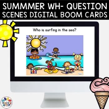 Summer Wh Question Scenes Teaching Resources Tpt