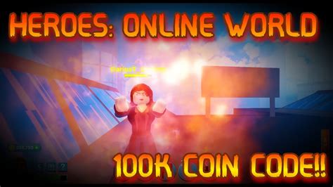 HEROES ONLINE WORLD NEW 100K COINS SKIN CODE UPDATES YouTube