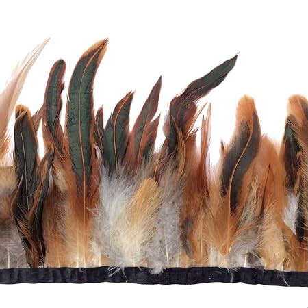 Amazon Sowder Rooster Hackle Feather Fringe Trim 5 7 In Width