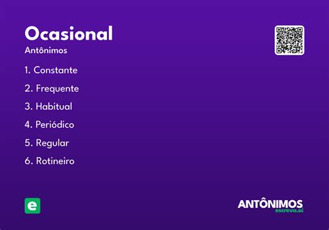 O Que Significa Ocasionais - Ocasional - Significado e Sinônimo - escreva.ai
