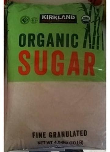 Kirkland Signature Fine Granulated Organic Sugar - 4 g, Nutrition ...