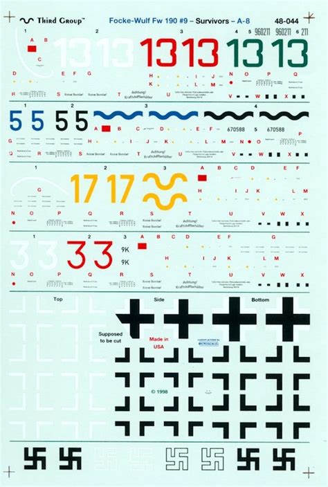 Third Group 48 044 Focke Wulf Fw 190 9 Survivors 1 A 8