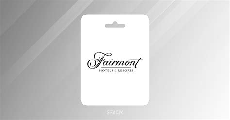 Buy Fairmont Hotels Resorts Gift Card Us Gift Card Seagm