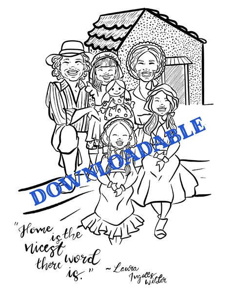 Little House On The Prairie Coloring Pages