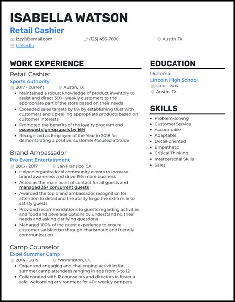 3 Retail Cashier Resume Examples For The Job In 2024