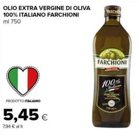 Olio Extra Vergine Di Oliva Italiano Farchioni Ml Offerta Di Tigre