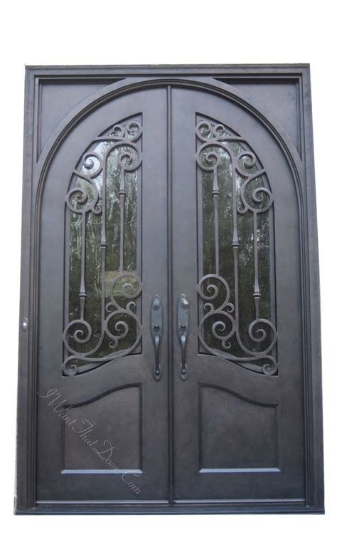 Alexandra Round Top Double Entry Iron Doors Universal Iron Doors