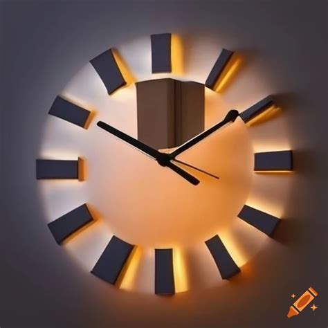 Reloj De Pared Moderno Con Atardecer De Playa