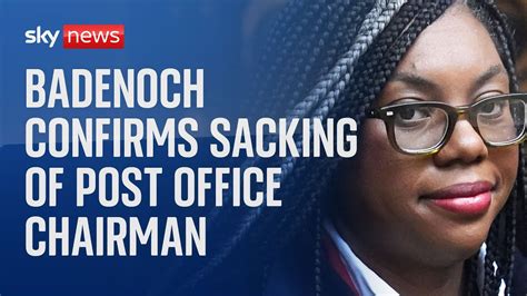 Kemi Badenoch Confirms Sacking Of Post Office Chairman Youtube