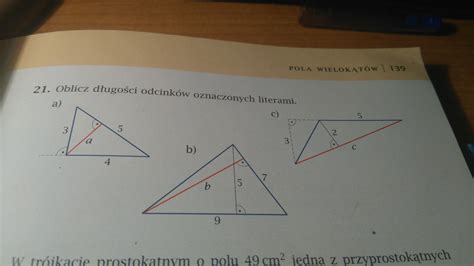 Zad Str Oblicz D Ugo Odcink W Oznaczonych Literami Prosz