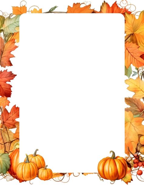 Fall Pumpkins Printable Stationeryautumn Printable Stationeryprintable Writing Paper Lined