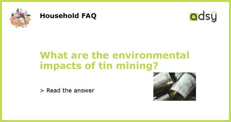 What are the environmental impacts of tin mining?