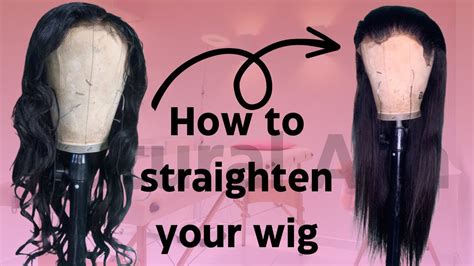 How To Straighten Your Wig Quick And Simple Tutorial Youtube