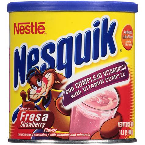 Nestle Nesquik Strawberry Flavor Powder Drink Mix 141 Oz