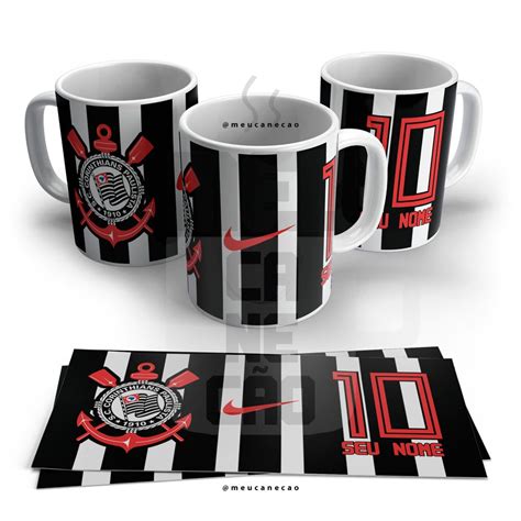 Caneca De Porcelana Corinthians Personalizada Nome E N Mero