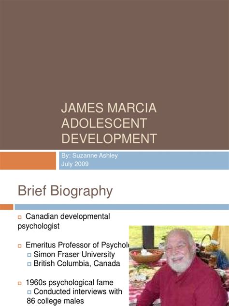 James Marcia Adolescent Development: By: Suzanne Ashley July 2009 | Download Free PDF | Identity ...