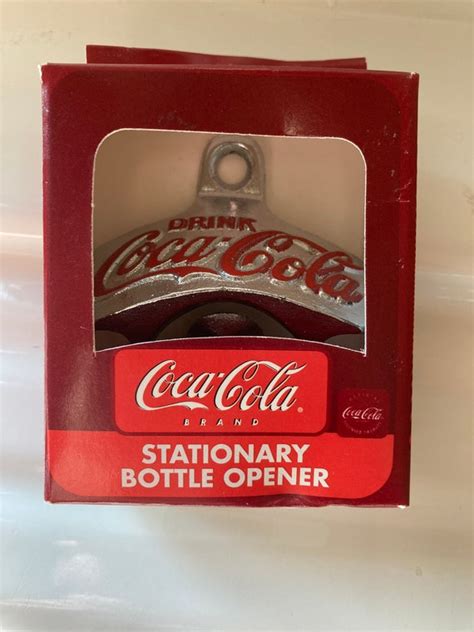 Vintage Coca Cola Stationary Bottle Opener New In Box Starr Etsy