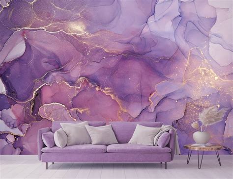 Purple Wallpaper Designs For Bedrooms