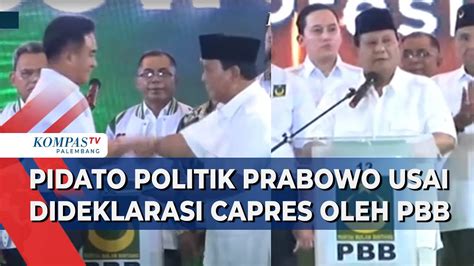 FULL Pidato Politik Prabowo Subianto Usai Dideklarasikan PBB Sebagai