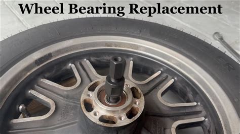 How To Replace Motorcycle Wheel Bearings Youtube