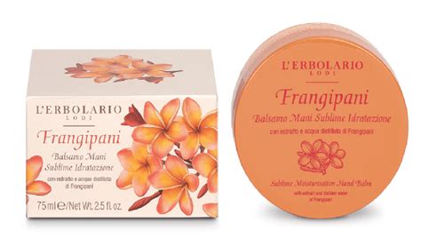 Frangipani Hand Balm The Herbarium L Erbolario Usa