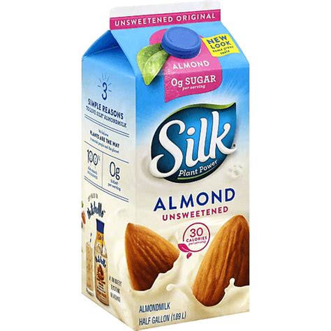 Silk Unsweetened Almond Milk Nutrition Label Blog Dandk