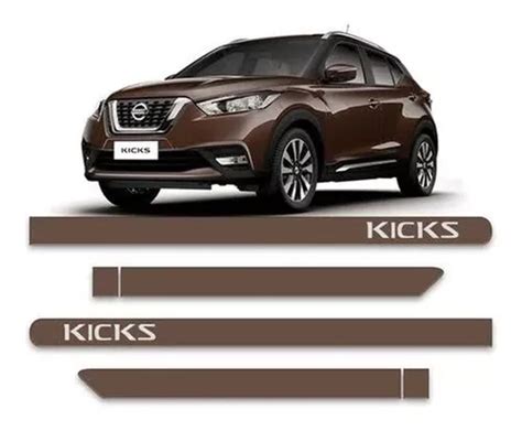 Friso Lateral Redondo Nissan Kicks Cinza Rust Cromado Parcelamento