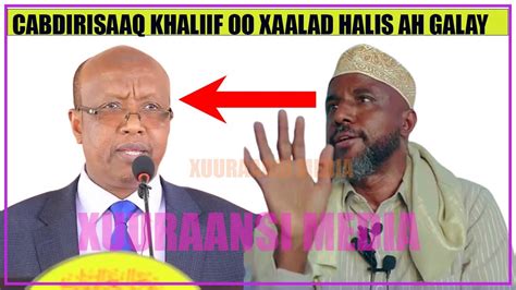 DEGDEG Puntland Oo Diyaarisay Shirqool Lagu Dilayo Cabdirisaaq Khaliif