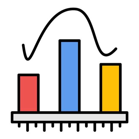 Premium Vector Histogram Flat Illustration