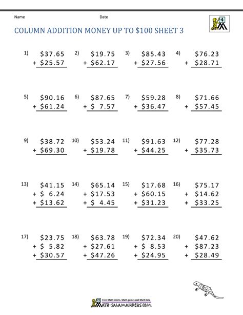 Math Addition Worksheet Collection 4th Grade 22792 Hot Sex Picture